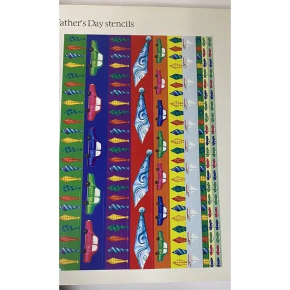 Vintage Scrapbook Stickers & Stencils Book 400 stickers Zoo Birthday - Picture 9 of 15